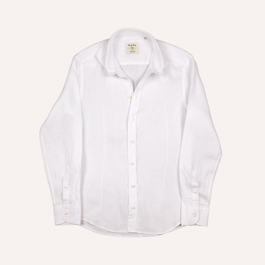Washed White Linen Shirt