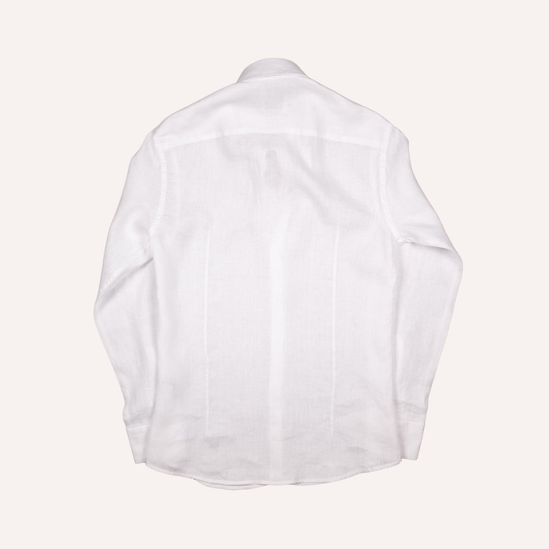 Washed White Linen Shirt