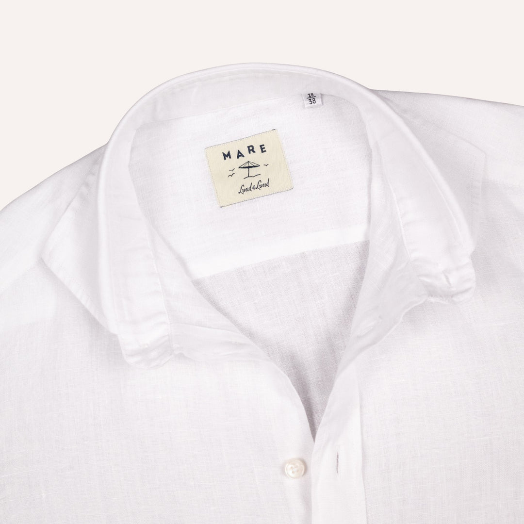Washed White Linen Shirt