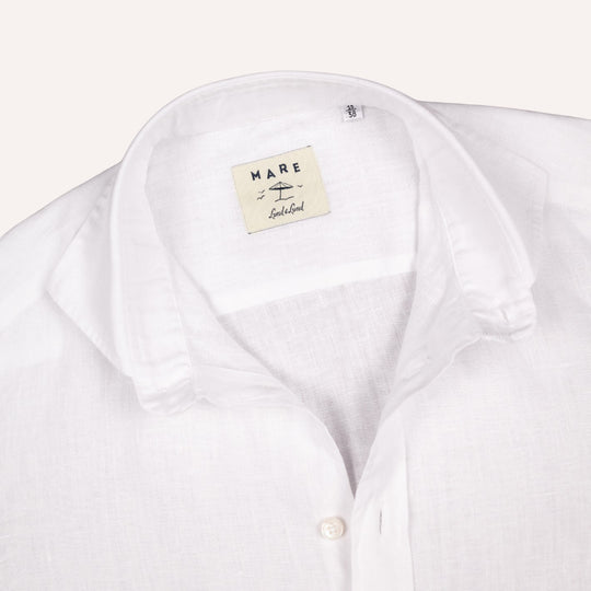 Washed White Linen Shirt