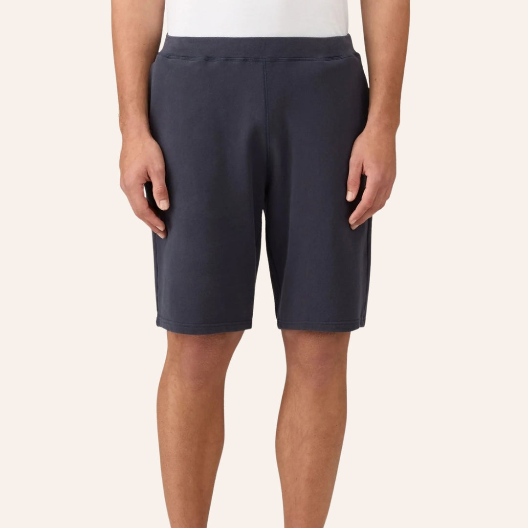 Navy Loopback Track Shorts
