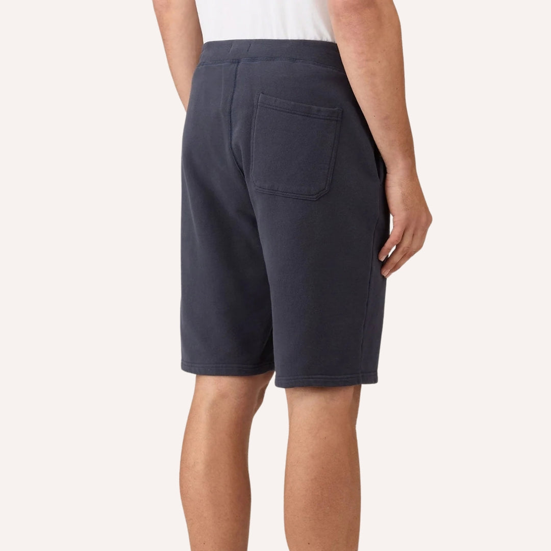 Navy Loopback Track Shorts
