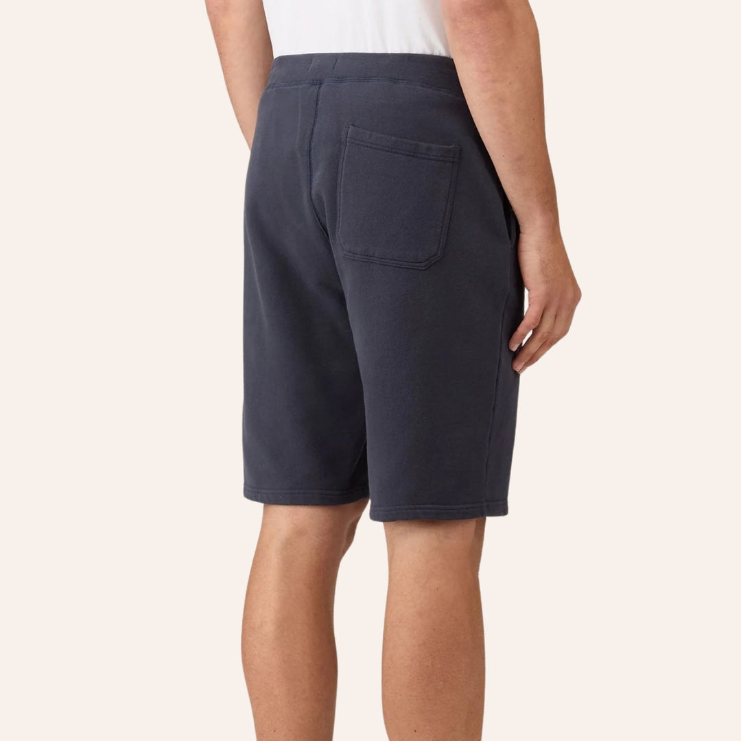 Navy Loopback Track Shorts