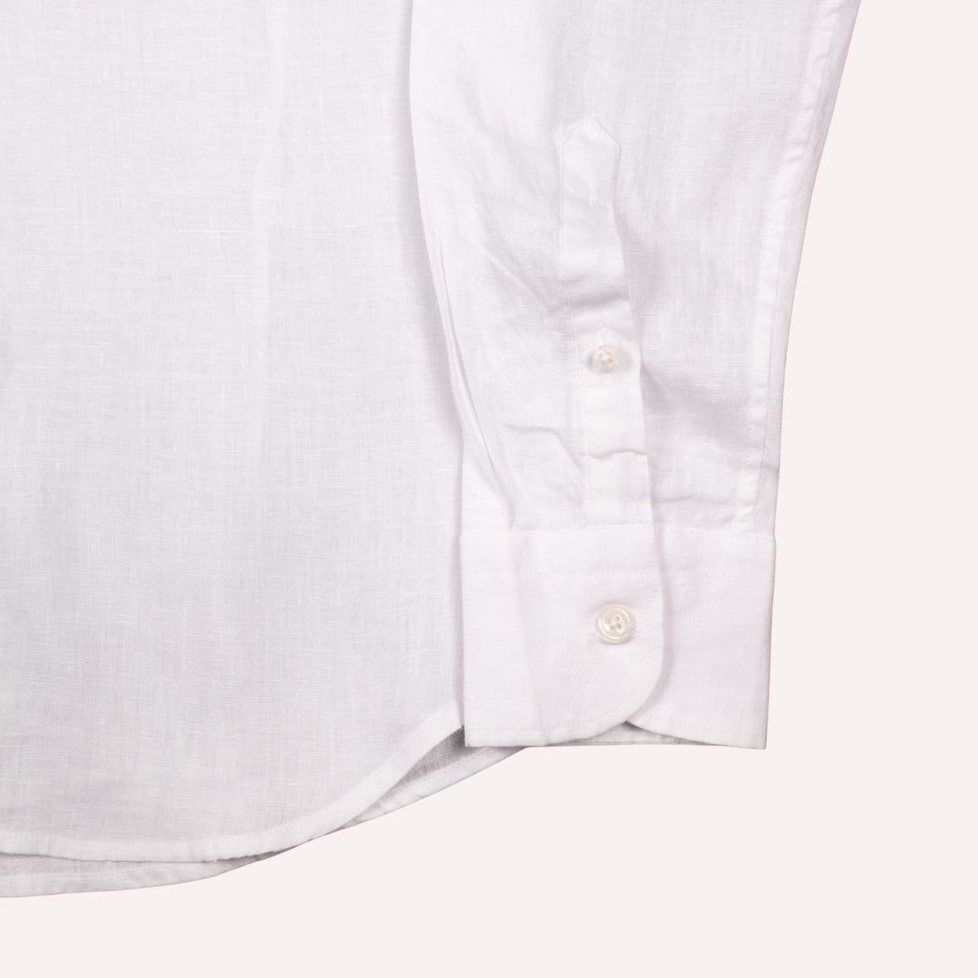 Washed White Linen Shirt