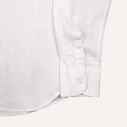 Washed White Linen Shirt