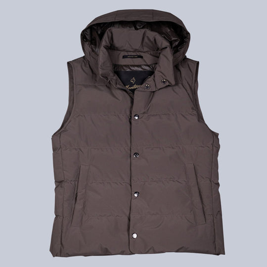 Taupe Lightweight Quilted Gilet
