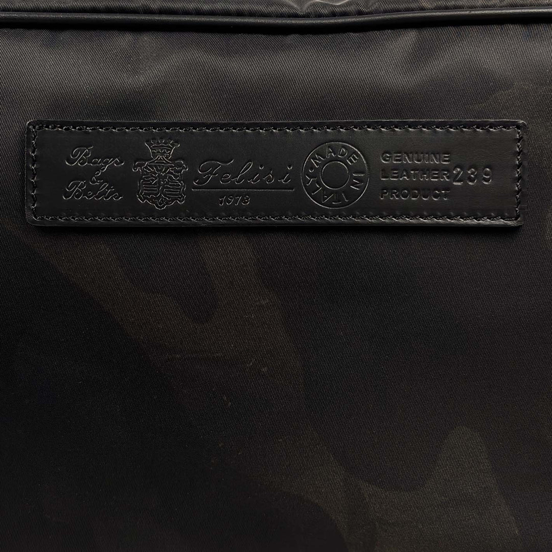 Black Brown Camouflage Nylon Canvas Toilet Case