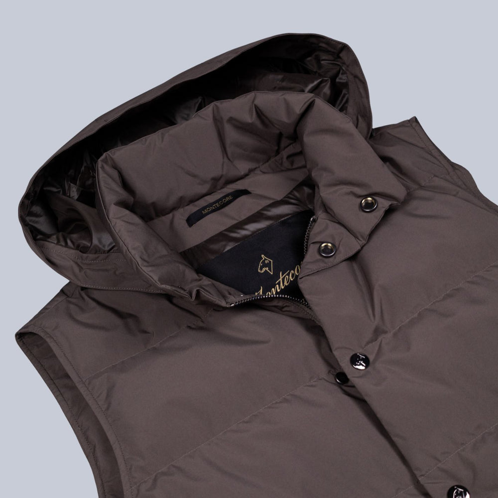 Taupe Lightweight Quilted Gilet