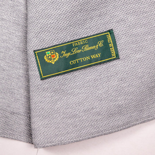 Light Grey Honeycomb Cotton Nehru Jacket