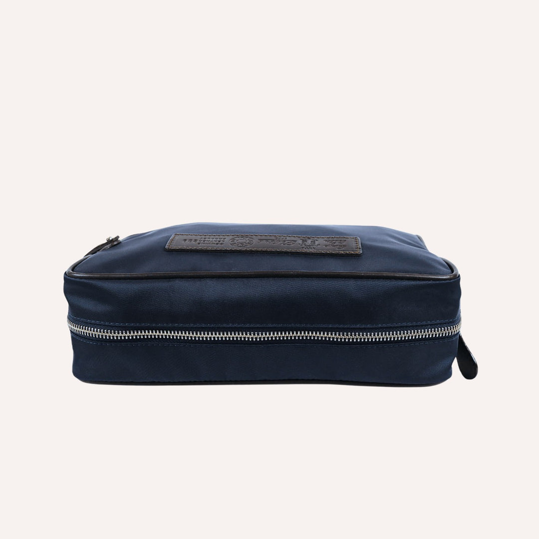 Navy Nylon Canvas Toilet Case