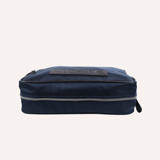Navy Nylon Canvas Toilet Case
