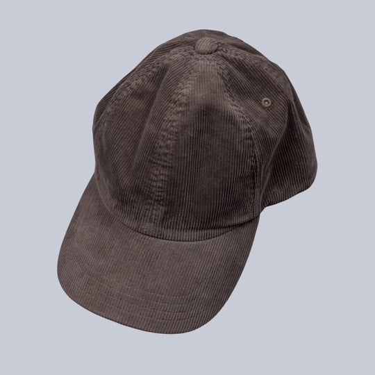 Taupe Corduroy Baseball Cap
