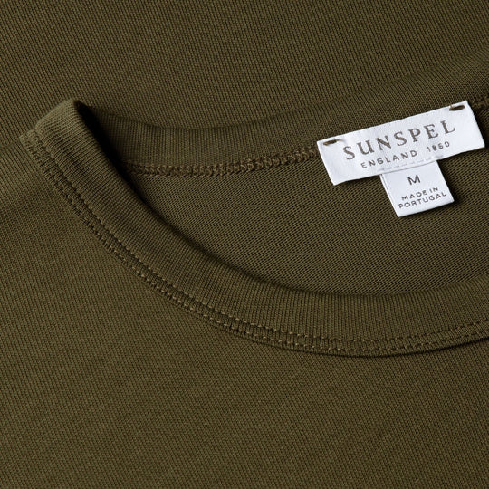 Deep Olive Heavyweight Jersey T-shirt