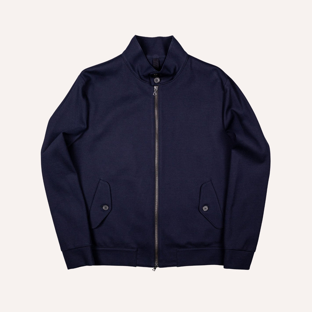 Navy Twill Harrington Jacket