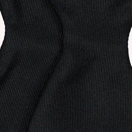 Black Ribbed Ottoman Silk Regular Bow Tie