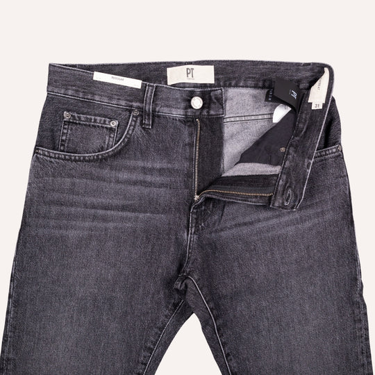 Washed Black 12 Oz Denim Regular Fit