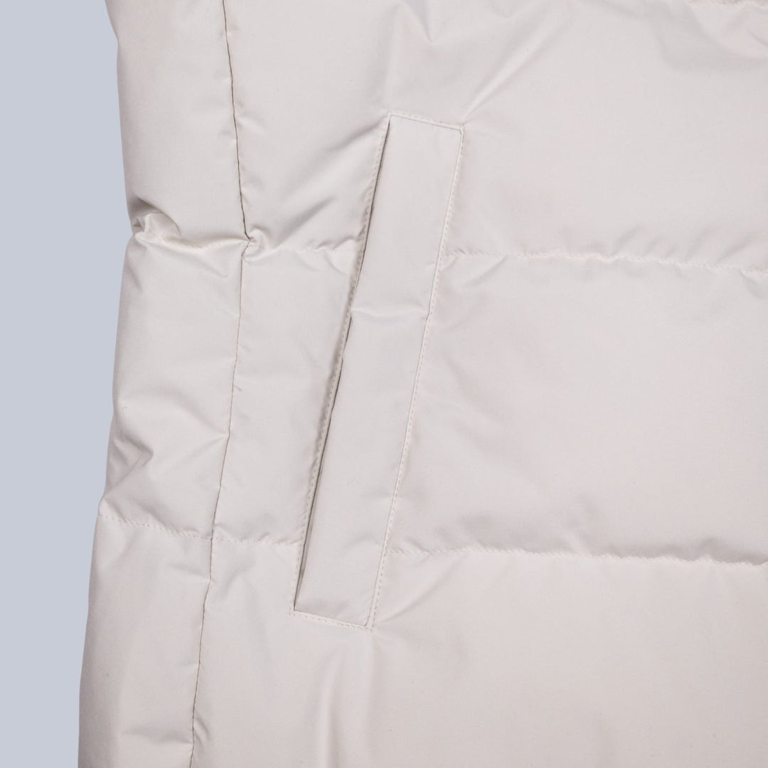 Ivory Lightweight Quilted Gilet