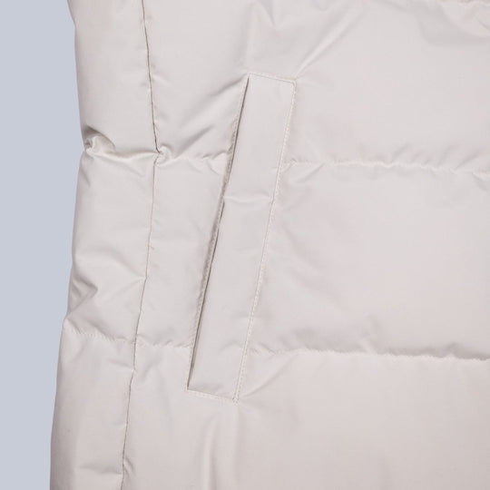Ivory Lightweight Quilted Gilet