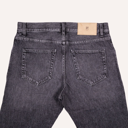 Washed Black 12 Oz Denim Regular Fit