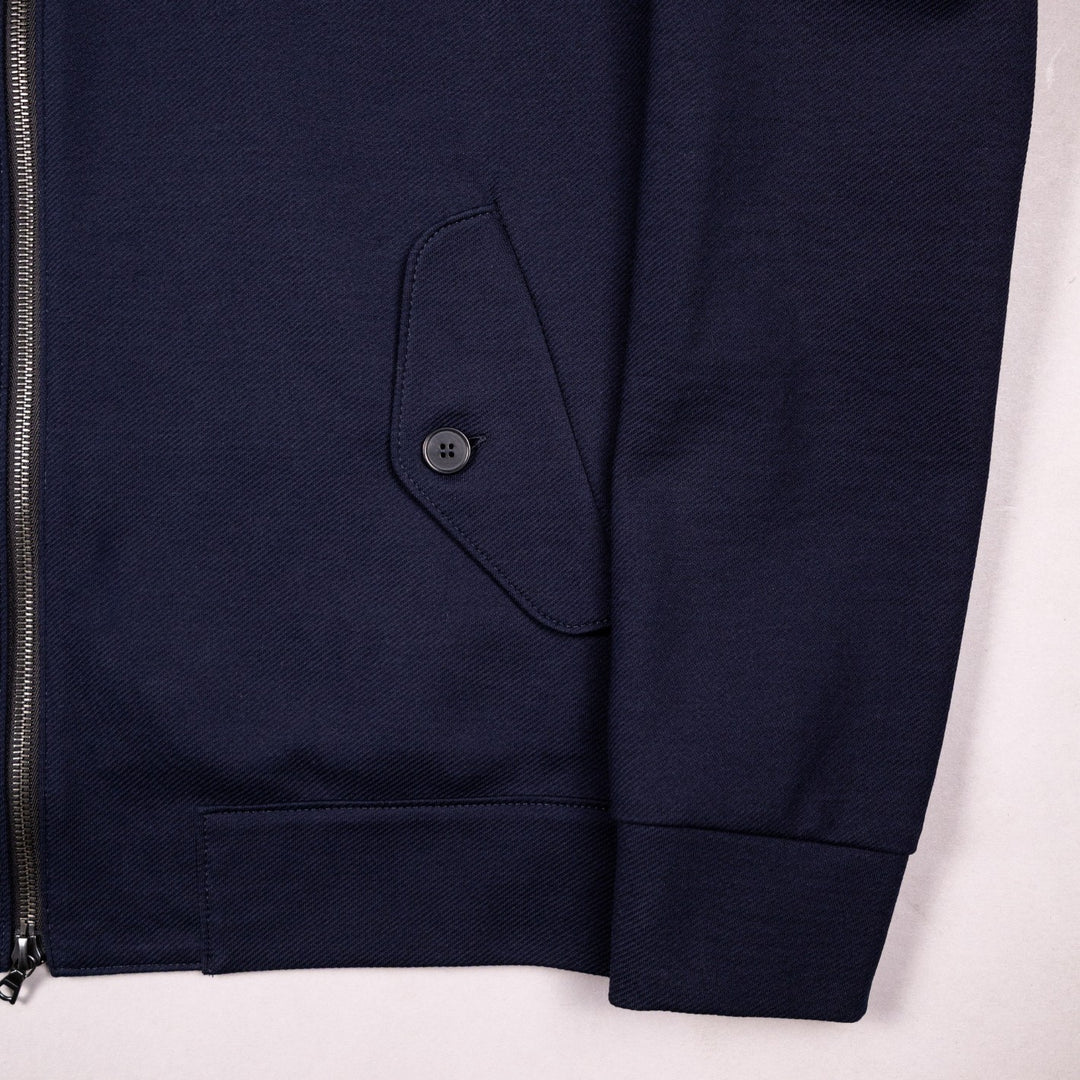Navy Twill Harrington Jacket