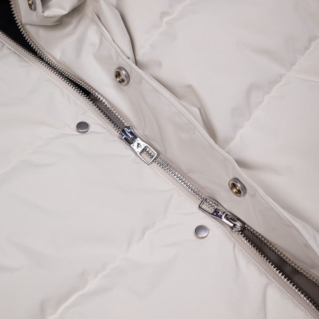 Ivory Lightweight Quilted Gilet