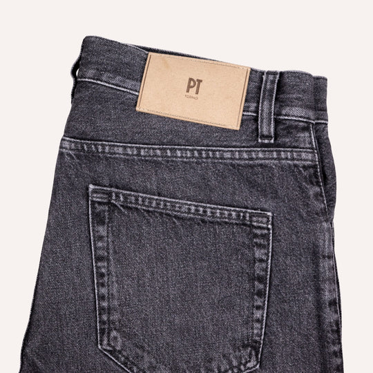 Washed Black 12 Oz Denim Regular Fit