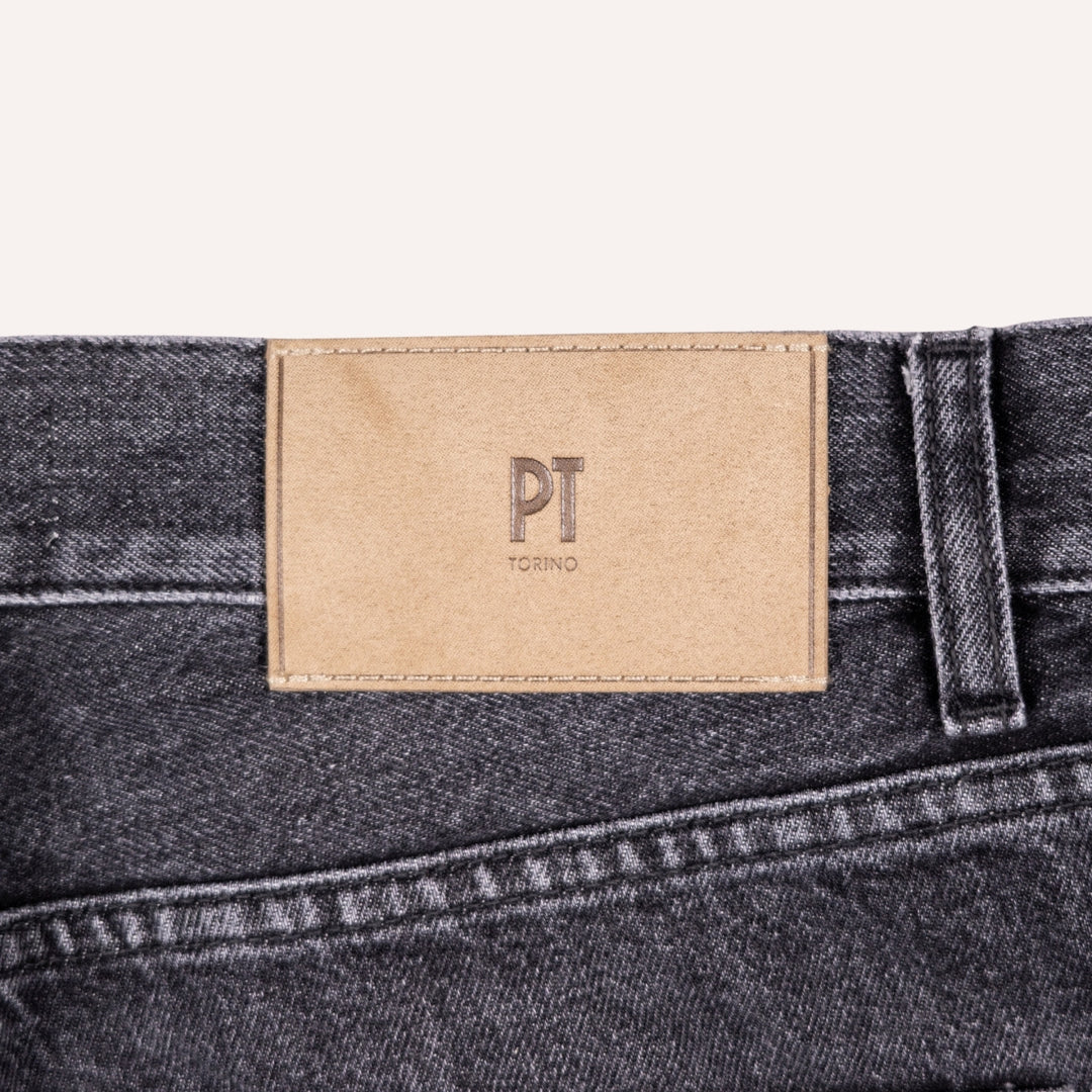 Washed Black 12 Oz Denim Regular Fit