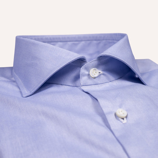 Light Blue Fine Pinpoint Cutaway Shirt