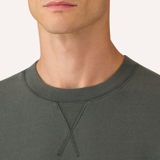 Slate Green Loopback Sweatshirt