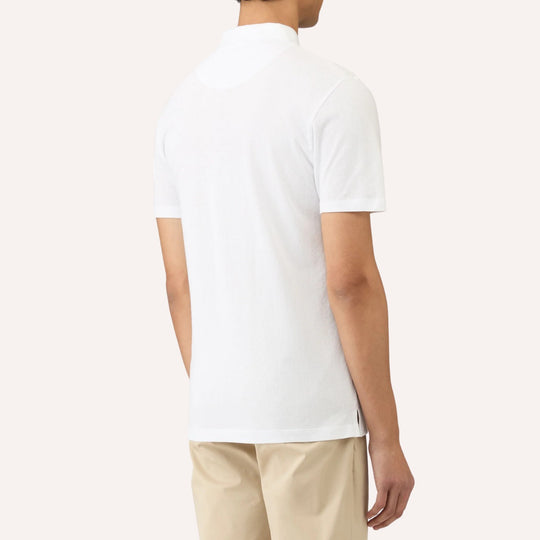 White Riviera Short Sleeve Polo Shirt