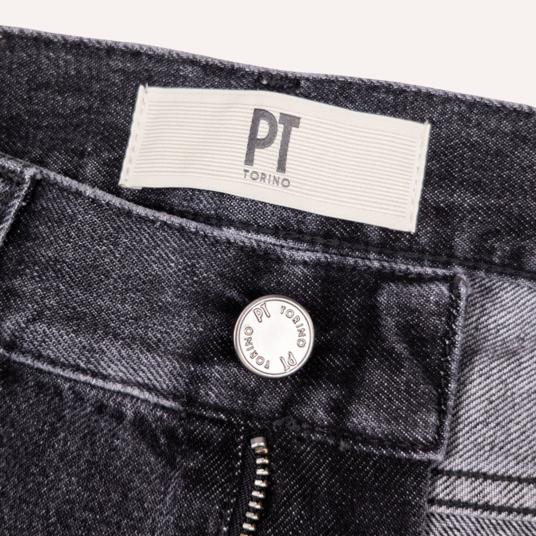 Washed Black 12 Oz Denim Regular Fit