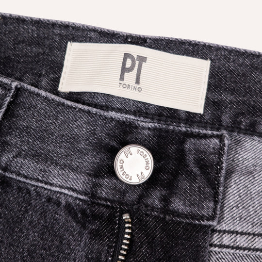 Washed Black 12 Oz Denim Regular Fit