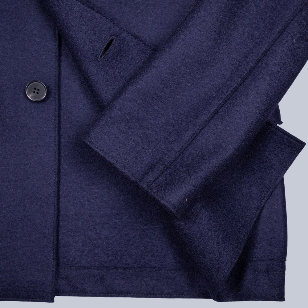 Navy Light Pressed Wool Safari