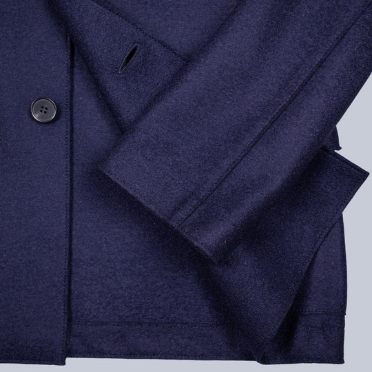 Navy Light Pressed Wool Safari