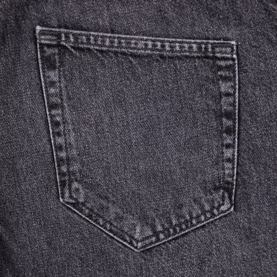 Washed Black 12 Oz Denim Regular Fit