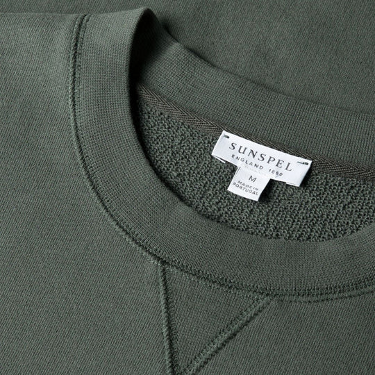 Slate Green Loopback Sweatshirt