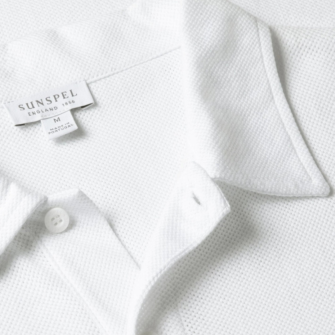 White Riviera Short Sleeve Polo Shirt