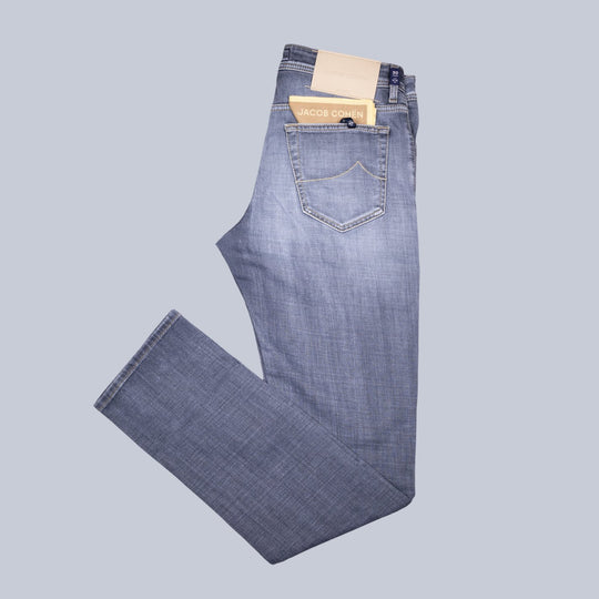 Washed Light Grey Slim Fit Jeans
