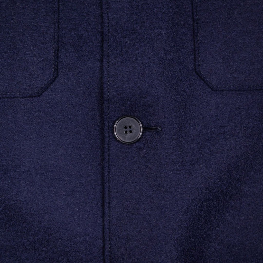 Navy Light Pressed Wool Safari
