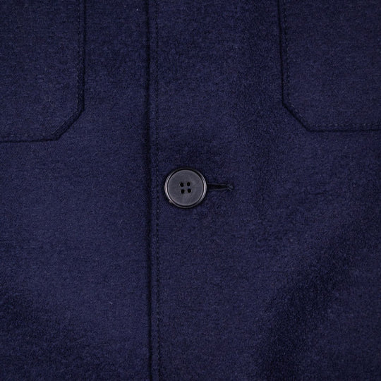Navy Light Pressed Wool Safari