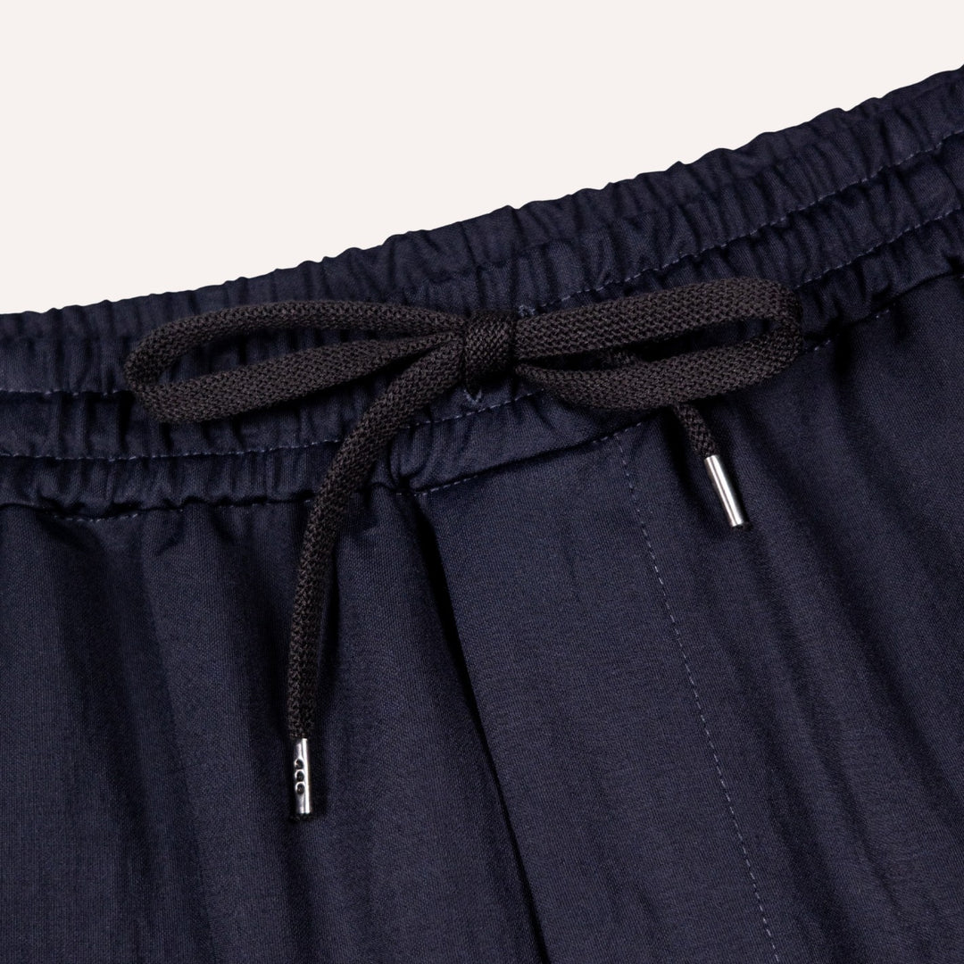 Navy Rayon Comfort Trousers