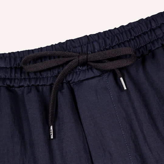 Navy Rayon Comfort Trousers