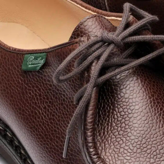 Brown Grain Leather Michael Shoes