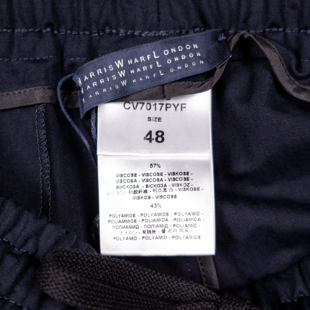 Navy Rayon Comfort Trousers