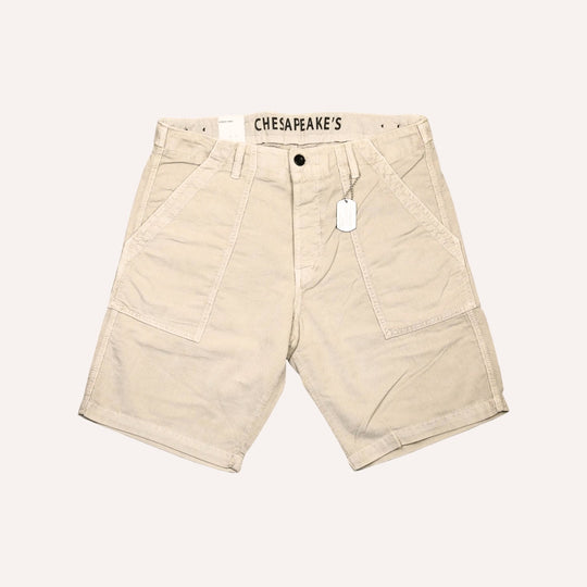Beige Shannon Corduroy Shorts