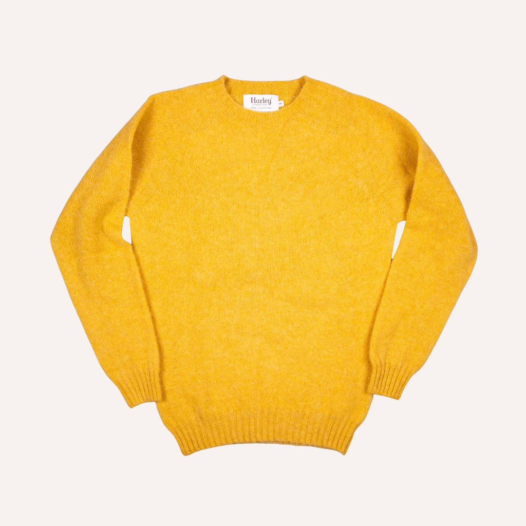 Nectar Yellow Lambswool Crewneck Sweater