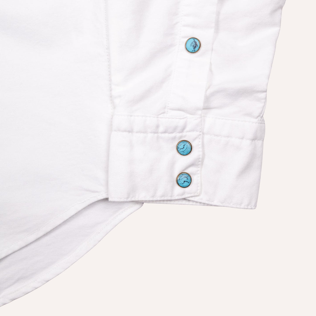 White Oxford Western Shirt