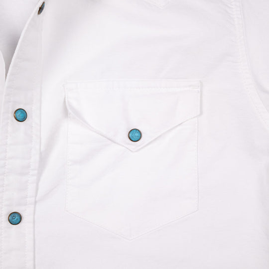 White Oxford Western Shirt