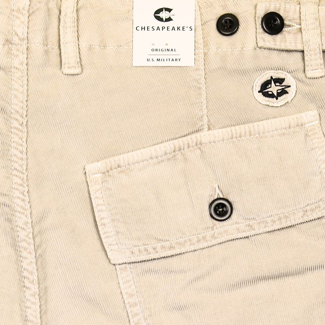 Beige Shannon Corduroy Shorts