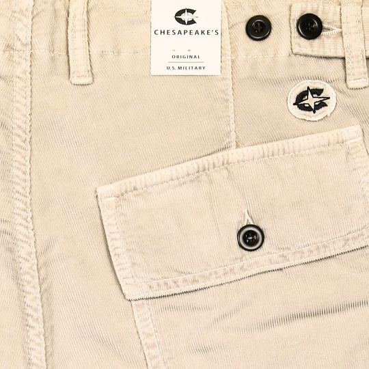 Beige Shannon Corduroy Shorts